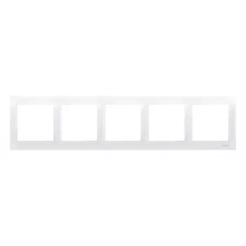 KONTAK-SIMON Simon 54 Premium placca 5 moduli bianco