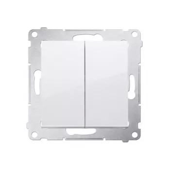 KONTAK-SIMON serie Simon 54 modulo interruttore, bianco, morsetti a molla, 10AX 250V, 2 poli