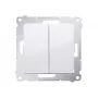 KONTAK-SIMON serie Simon 54 modulo interruttore, bianco, morsetti a molla, 10AX 250V, 2 poli