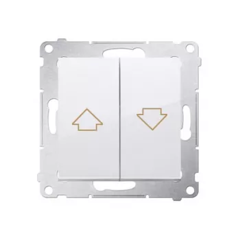 KONTAK-SIMON Simon 54 modulo pulsante per tapparella bianco, blocco elettrico, morsetti a molla, 10A 250V