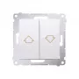 KONTAK-SIMON Simon 54 modulo pulsante per tapparella bianco, blocco elettrico, morsetti a molla, 10A 250V