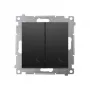KONTAK-SIMON Simon 54 modulo interruttore scala universale, nero opaco, 2 vie, 10AX 250V