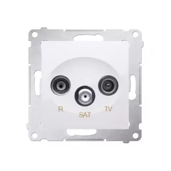 KONTAK-SIMON SIMON 54 White presa terminale RTV-SAT 1dB