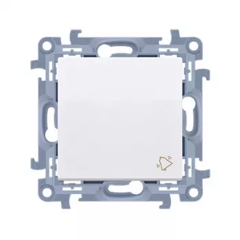 KONTAK-SIMON Simon Contact 10 Pulsante campanello, 1 modulo, bianco, autoserrente, 10AX 250V