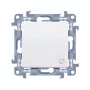 KONTAK-SIMON Simon Contact 10 Pulsante campanello, 1 modulo, bianco, autoserrente, 10AX 250V