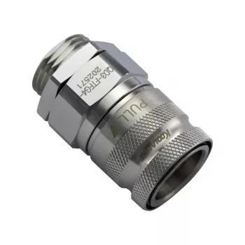 Koolance QD3 raccordo rapido, 10mm con attacco a tubo e filettatura esterna G1/4 inch su raccordo rapido - nichel