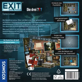 KOSMOS EXIT - Il puzzle: Die drei ??? Toteninsel (500 pezzi)