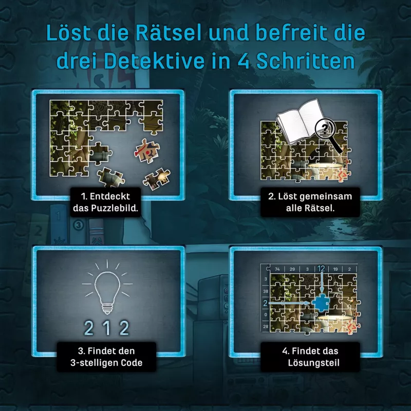 KOSMOS EXIT - Il puzzle: Die drei ??? Toteninsel (500 pezzi)