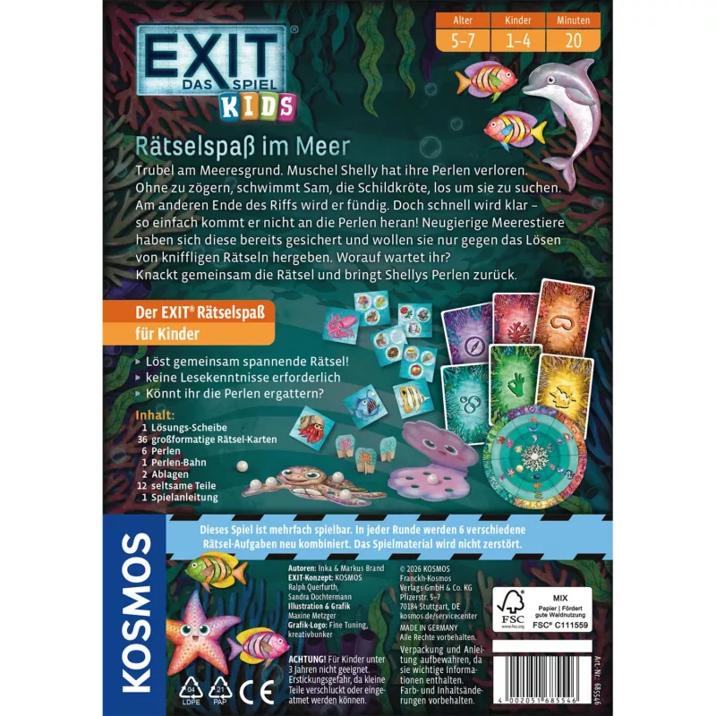 Kosmos EXIT - Das Spiel Kids divertimento enigmistico in mare