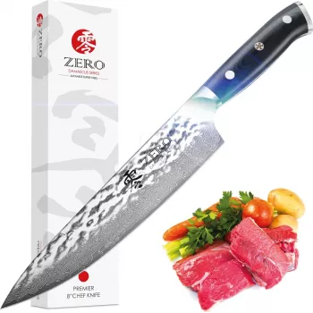 KozyGear Premier 8 coltello da chef 33cm martellato Japan Super