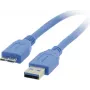 Kramer Electronics C-USB3/MICROB-3 cavo USB 3.2 Gen 1, USB-A maschio a Micro-USB B maschio, 0,9 m, blu 96-02356003
