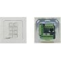Kramer Electronics RC-208 pannello di controllo cablato con 8 pulsanti programmabili, RS-232/RS-485/Ethernet, bianco