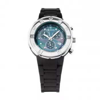 Orologio unisex KRONOS K789.CN.5C analogico al quarzo 40,5 mm cassa in acciaio cinturino in pelle nero