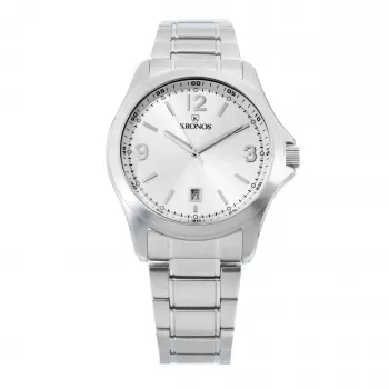 KRONOS uomo orologio al quarzo analogico 786.8.105.19 42mm bracciale in acciaio inox mesh