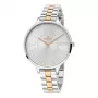 KRONOS orologio al quarzo da donna K023.9.24.19 36mm cassa in acciaio inox quadrante bianco cinturino in pelle marrone