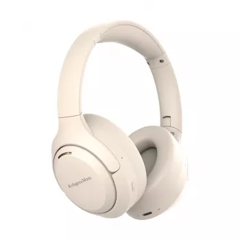 Kruger & Matz F8A Cuffie over-ear wireless con ANC, beige