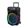 KRUGER & MATZ KM1718 Sistema di diffusori PA attivi portatili da 60W con due radiomicrofoni UHF, Bluetooth, USB, SD, FM, effetti LED