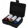 KS TOOLS set di bussole a percussione per cerchi in lega 1/2 pollice, 3 pezzi (17, 19, 21 mm) con guaine di protezione 515.1005