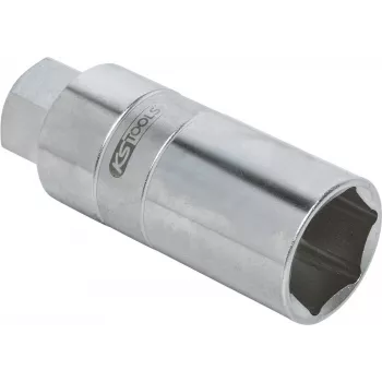 KS TOOLS 150.9421 chiave a bussola controdado per ammortizzatori esagono esterno, 21 mm, attacco 1/2 pollice