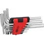 KS TOOLS 151.4540 set chiavi a brugola in pollici, 9 pezzi, 1/16