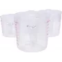 KS TOOLS set di 3 misurini, 250/500/1000 ml, PP trasparente con scala blu, adatto per alimenti, lavabile in lavastoviglie, impilabile 150.9205