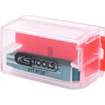 KS TOOLS Lame di ricambio in plastica per raschietto, confezione da 10 (911.8128)