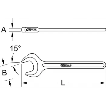KS TOOLS chiave a tubo a percussione singola, 40 mm (517.0540)