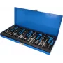 KS TOOLS Set riparazione filettature, 131 pezzi, inserti filettati metrici M5-M12, acciaio inox, in valigetta BT541150