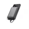 KSIX Power Bank magnetica 10000 mAh, 22,5W per iPhone e Apple Watch, grigia