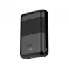 KSIX Powerbank Mini 10000mAh 10W con cavo USB-A USB-C nero