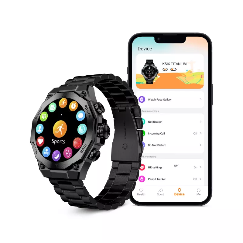 KSIX Smartwatch TITANIUM, Nero