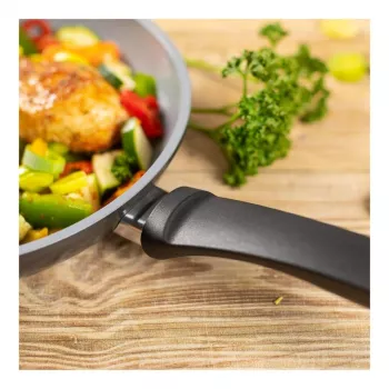 Kuhn Rikon EASY CERAMIC set di padelle 24 + 28 cm, antiaderente in ceramica, induzione, nero