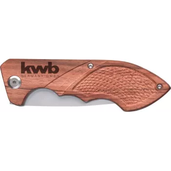 kwb 021990 Coltello tascabile EDC marrone - acciaio inox