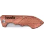kwb 021990 Coltello tascabile EDC marrone - acciaio inox