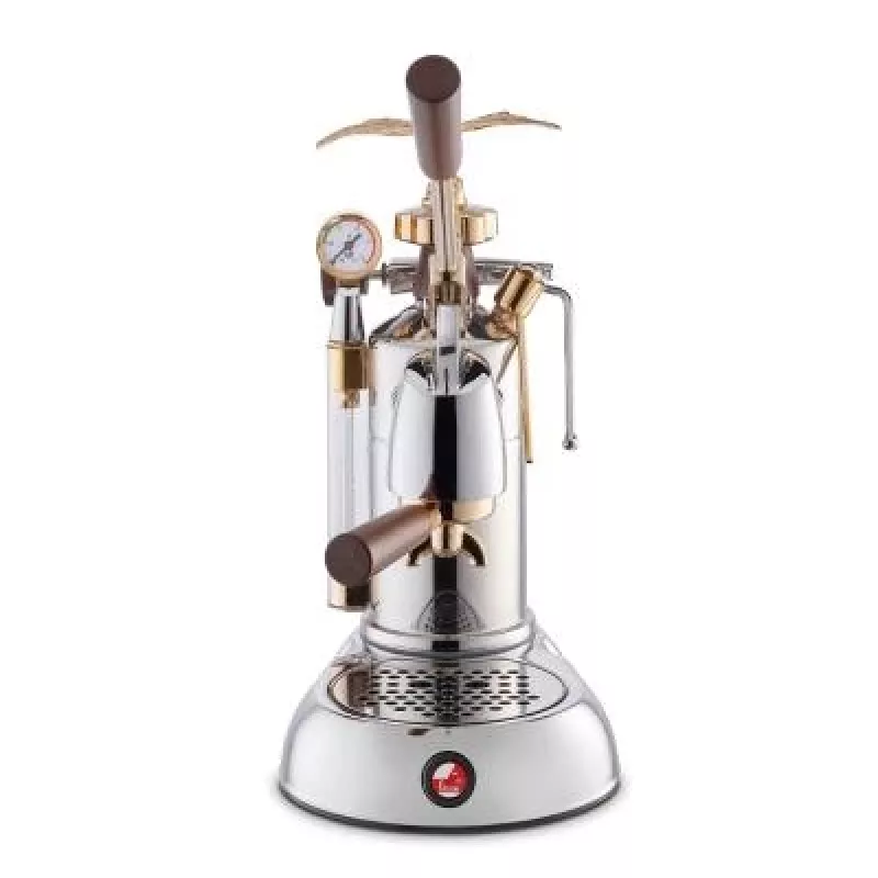 La Pavoni LPLEXP01EU macchina per espresso manuale a leva Expo 2015 oro cromo, 1,6 L, 950 W