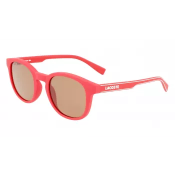 Lacoste Childish L3644S-615 Occhiali da sole - montatura rossa, lenti grigie - 48/21/135 mm - unisex bambino