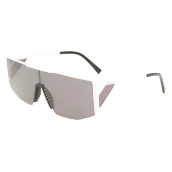 LACOSTE L253S-6219101 occhiali da sole unisex rettangolari 62/19/150 mm nero/grigio
