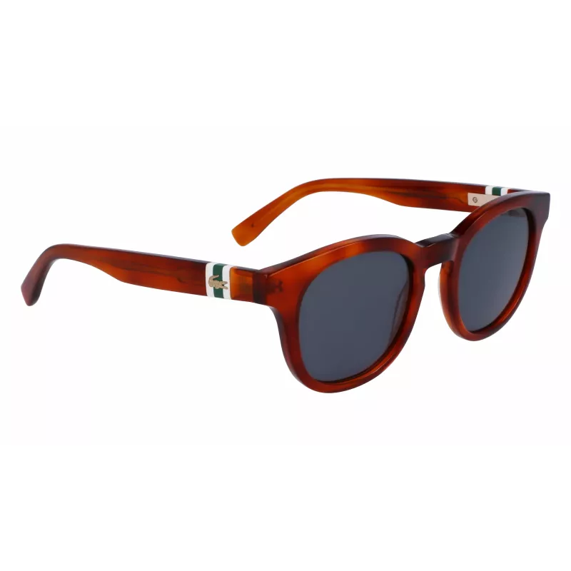 Lacoste L6006S-218 uomo occhiali da sole montatura havana lenti grigie 49mm