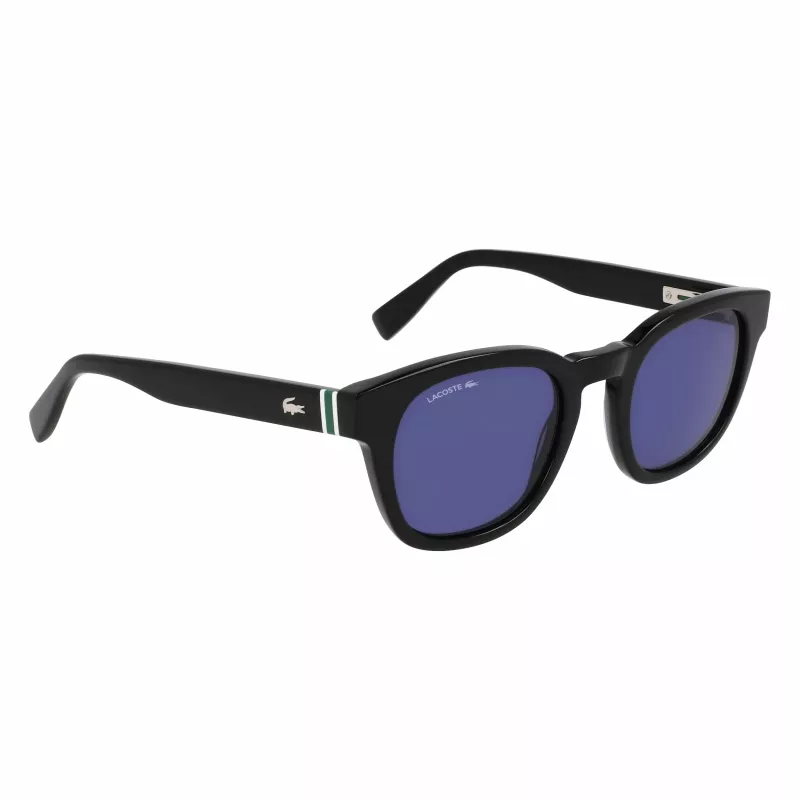 Lacoste L6015SN-1 occhiali da sole unisex montatura nera lenti grigie 49mm