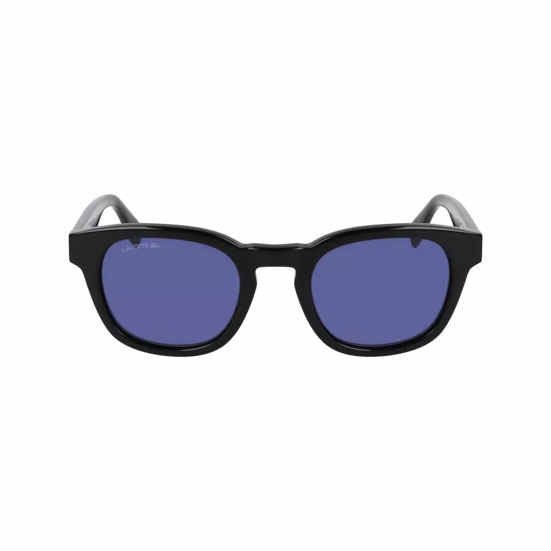 Lacoste L6015SN-1 occhiali da sole unisex montatura nera lenti grigie 49mm