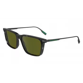 Occhiali da sole uomo Lacoste L6017S5517240 rettangolari havana - lenti marroni 55/17/145 mm