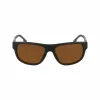 Lacoste L6042S-275 occhiali da sole uomo rettangolari in acetato Havana marrone 55/17/145 mm
