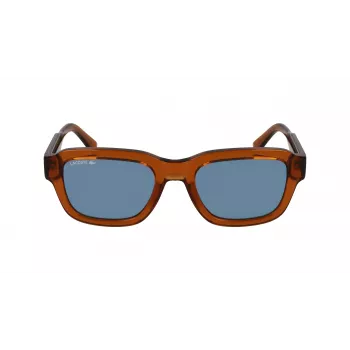 Lacoste L6048S-210 unisex occhiali da sole quadrati havana marrone 51mm