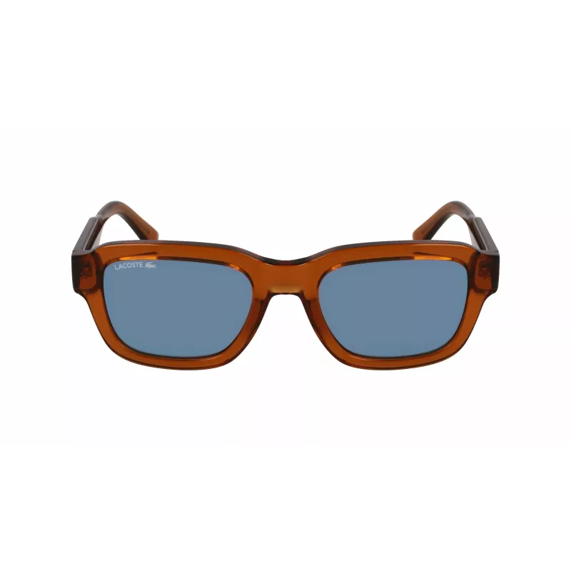 Lacoste L6048S-210 unisex occhiali da sole quadrati havana marrone 51mm