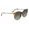 Lacoste L928S-214 Occhiali da sole donna Havana marrone sfumato 56mm