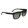 Lacoste L956S-230 occhiali da sole da uomo havana marrone rettangolari acetato 55 mm
