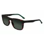 Lacoste L956S-230 occhiali da sole da uomo havana marrone rettangolari acetato 55 mm