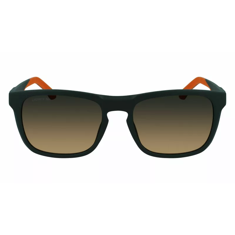 Lacoste L956S-301 Occhiali da sole uomo rettangolari montatura in acetato verde UV400