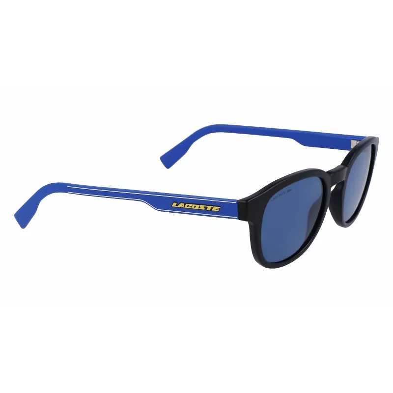 LACOSTE L968SX-002 unisex occhiali da sole montatura nera lenti grigie 51mm