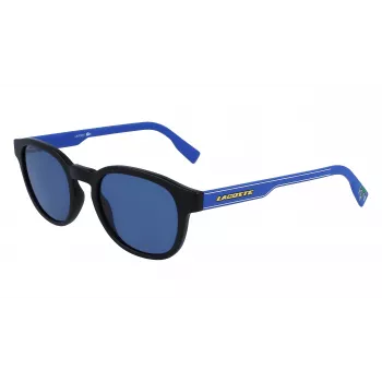 LACOSTE L968SX-002 unisex occhiali da sole montatura nera lenti grigie 51mm